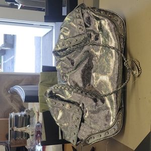 Very nice silver purse Ruby Red